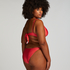 Top de bikini triangular Luxe, Rojo