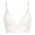 Sujetador preformado con aros, longline push-up Jolie, Blanco