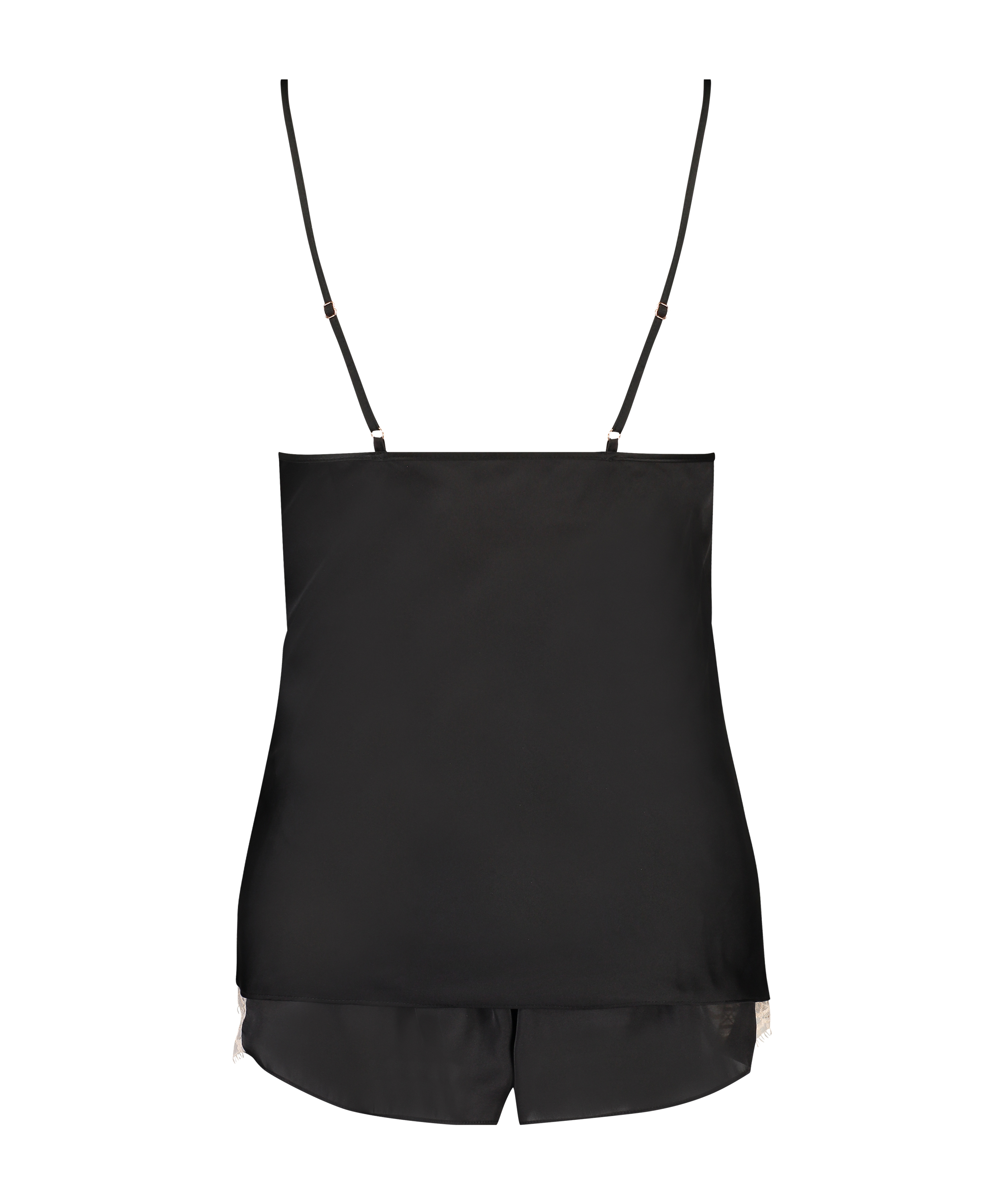 Juego de pijama Satén, Negro, main