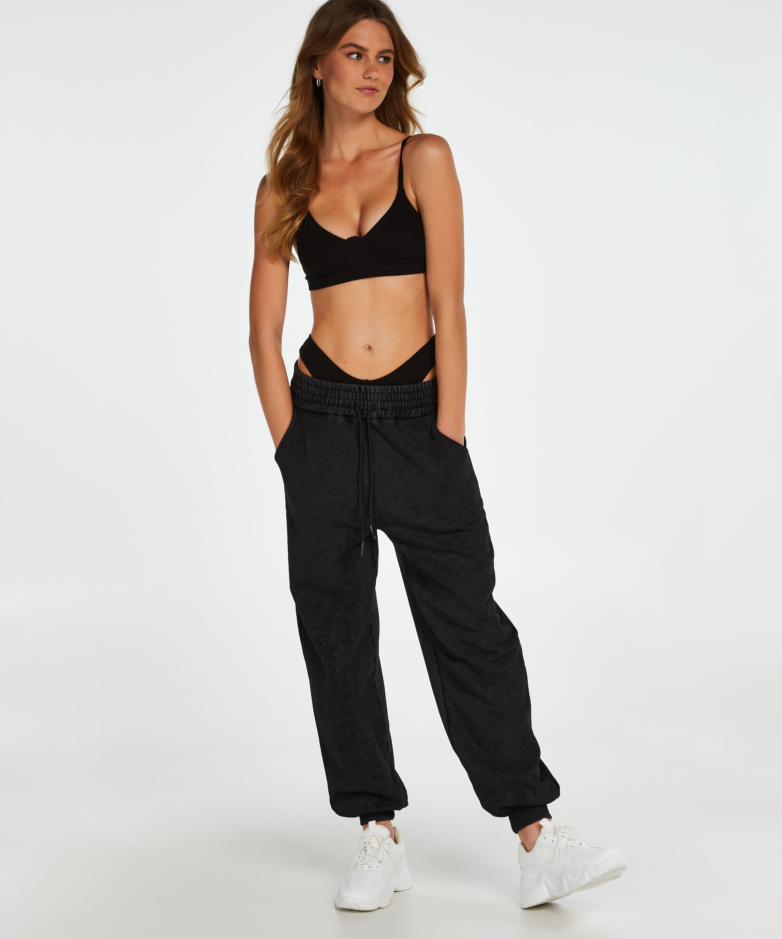 Bralette Rib Baddie, Negro, main
