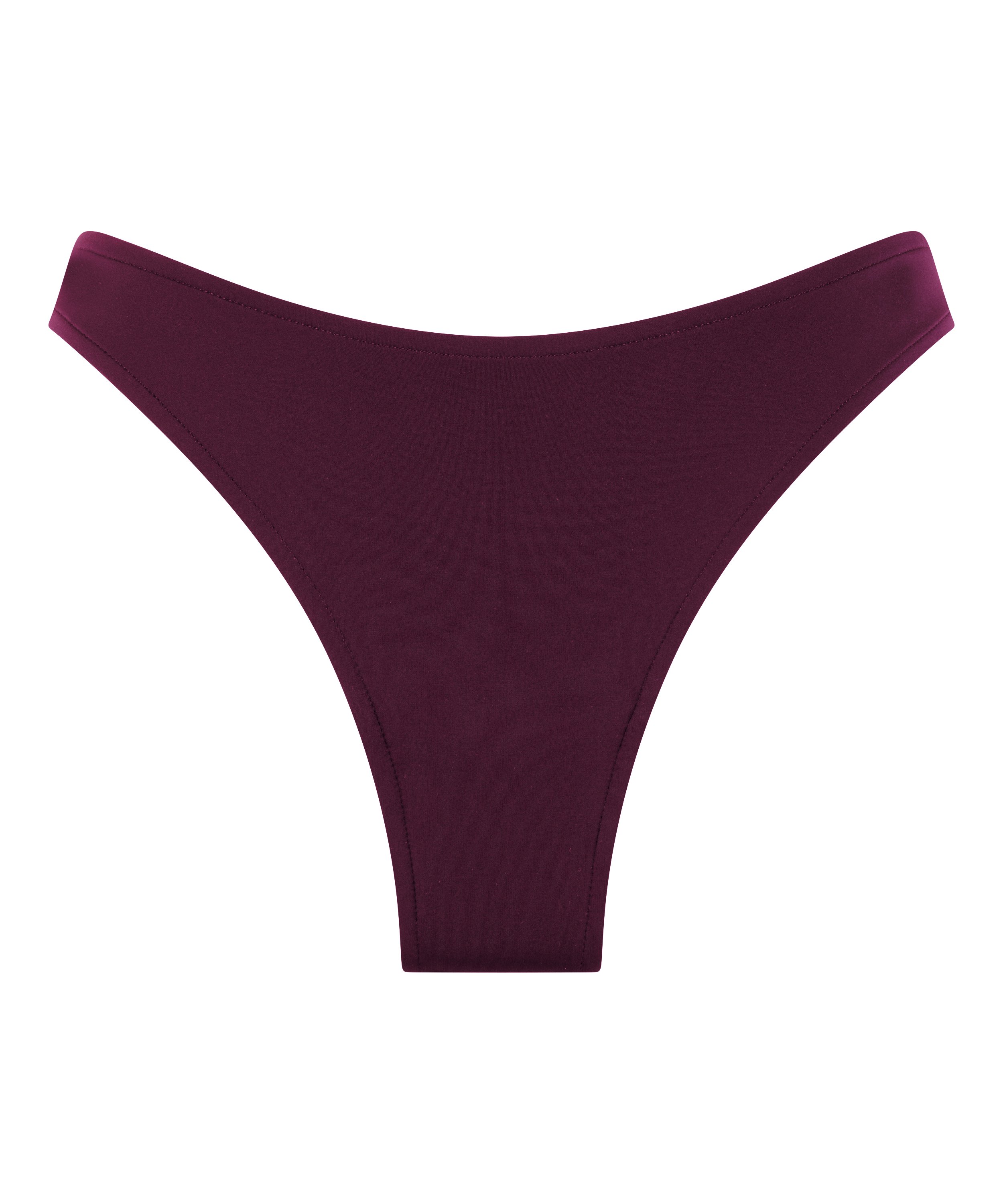 Braguita de bikini de tiro alto de neopreno, Morado, main