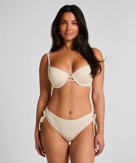 Braguita de bikini Crochet, Blanco