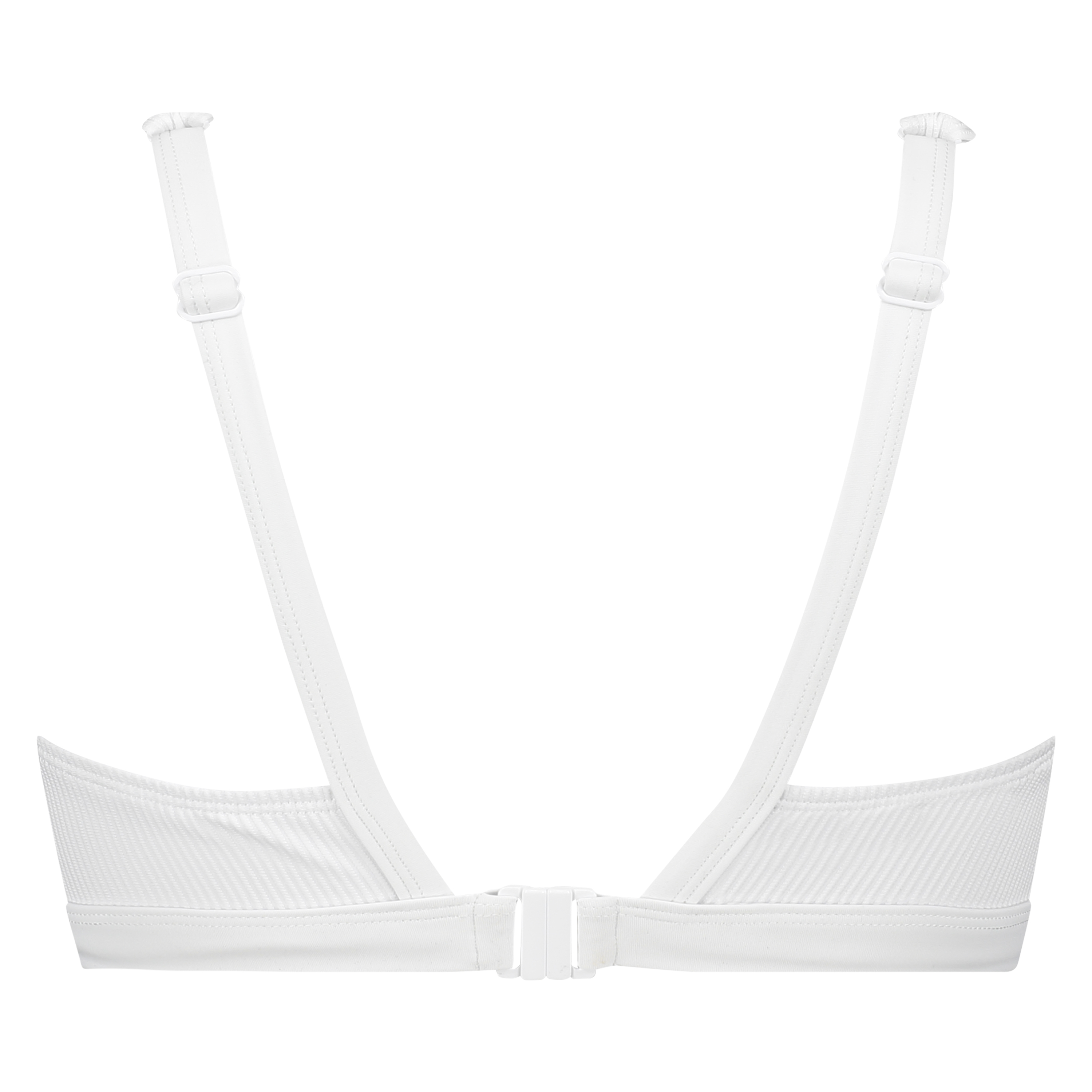 Top de bikini corto Duran, Blanco, main