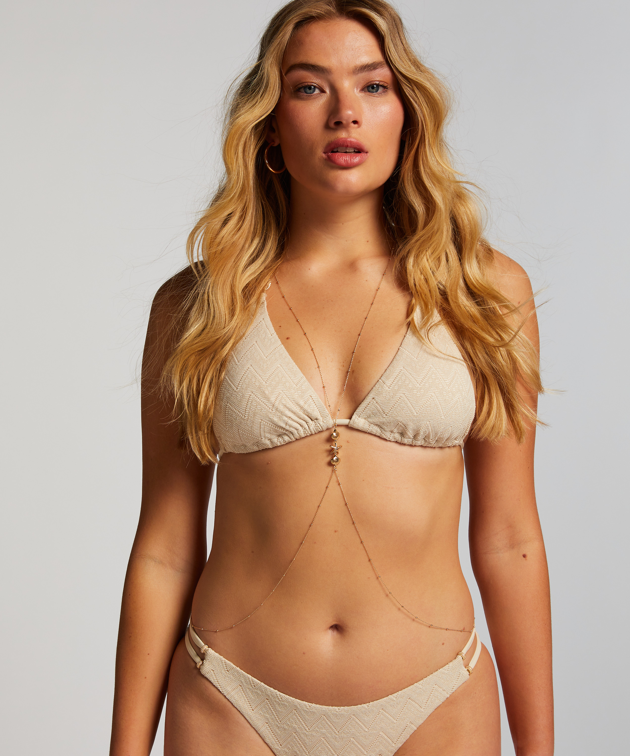 Bodi de arnés y cadenas, Amarillo, main