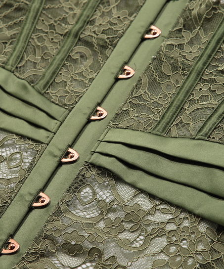 Bustier con aros preformado Amelia, Verde