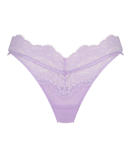 Tanga de pierna alta Blaise, Morado
