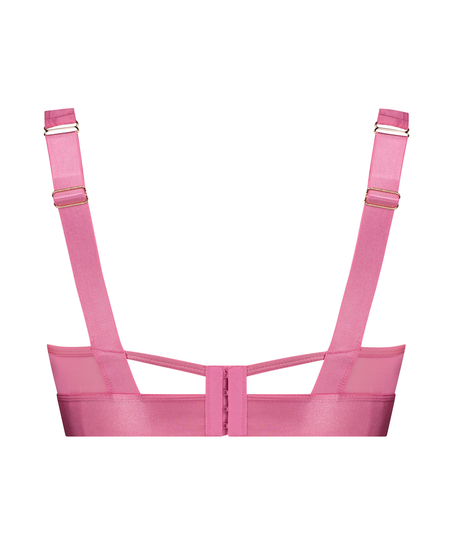 Sujetador con relleno y aros longline Elsa, Rosa