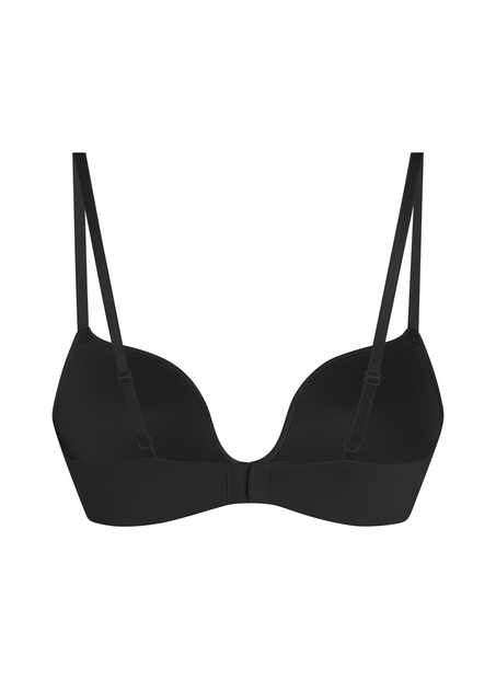 Sujetador push-up de aros preformado Deep-V, Negro