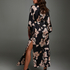 Kimono Satin Bloom, Negro