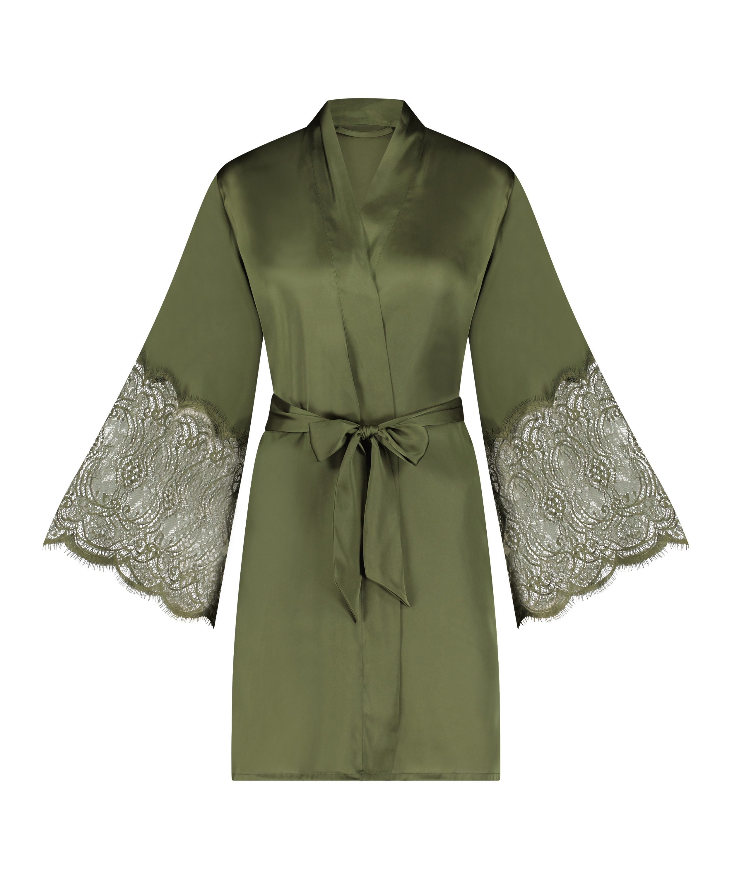 Kimono Satin, Verde, main