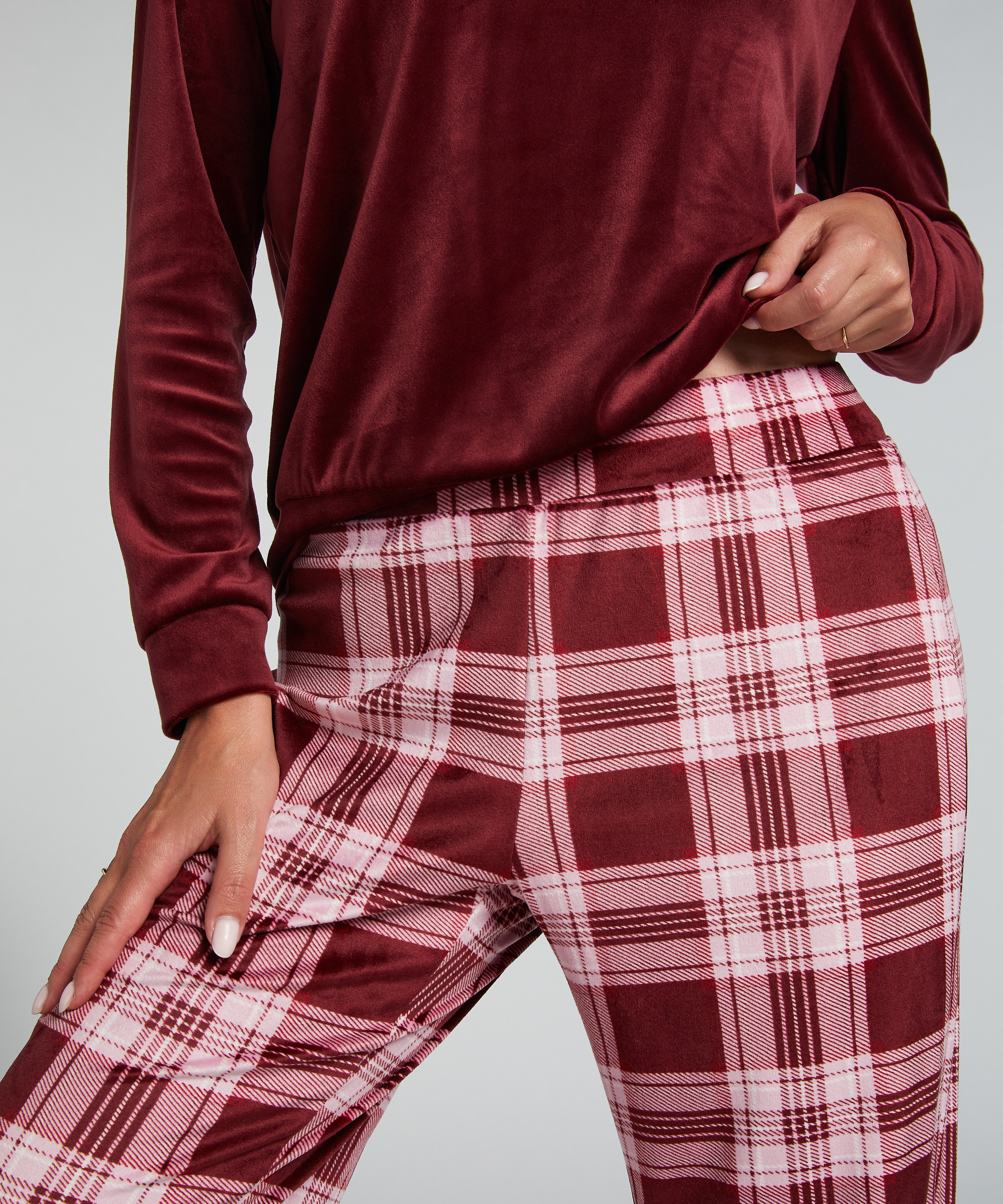 Conjunto de pijama Velours, Morado, main