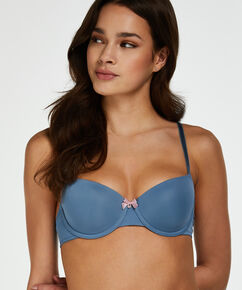 Sujetador de aros preformado Demi, Azul