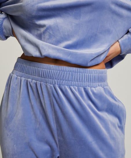 Pantalones de deporte Velours, Azul