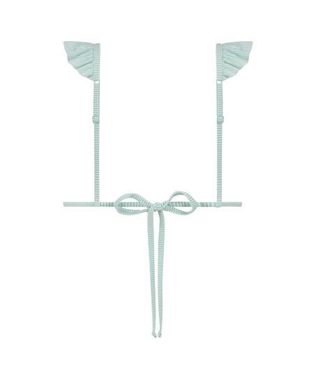 Top de bikini triangular Fiji, Azul