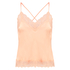 Camiseta top Satin Lace, Naranja