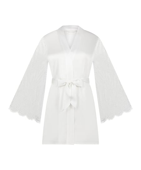 Kimono Satin, Blanco