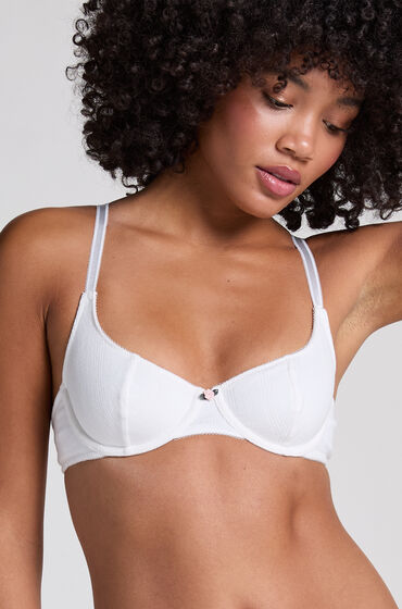 Hunkemöller Sujetador de aros no preformado Pointelle Blanco