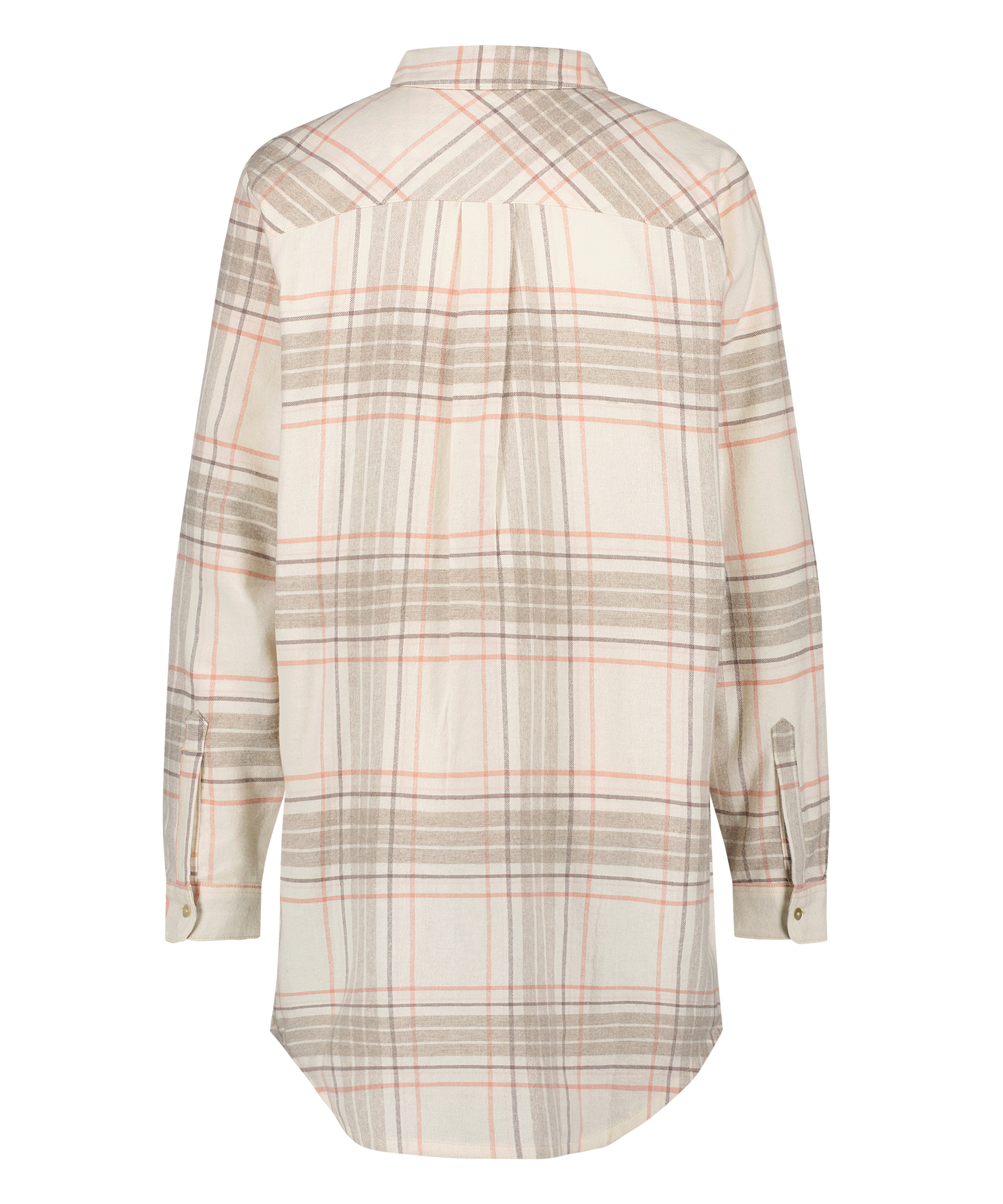 Camis&oacute;n boyfriend Check, Beige, main