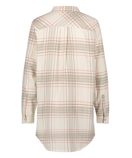 Camis&oacute;n boyfriend Check, Beige