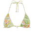 Top de bikini triangular Tropics, Blanco