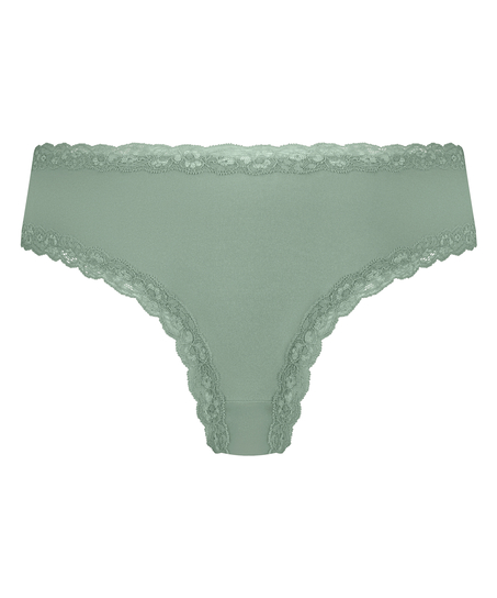 Brasile&ntilde;a en forma de V burn-out mesh, Verde