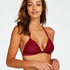Bralette triangular preformado Rose, Rojo