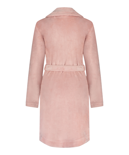 Albornoz Zip Fleece, Rosa