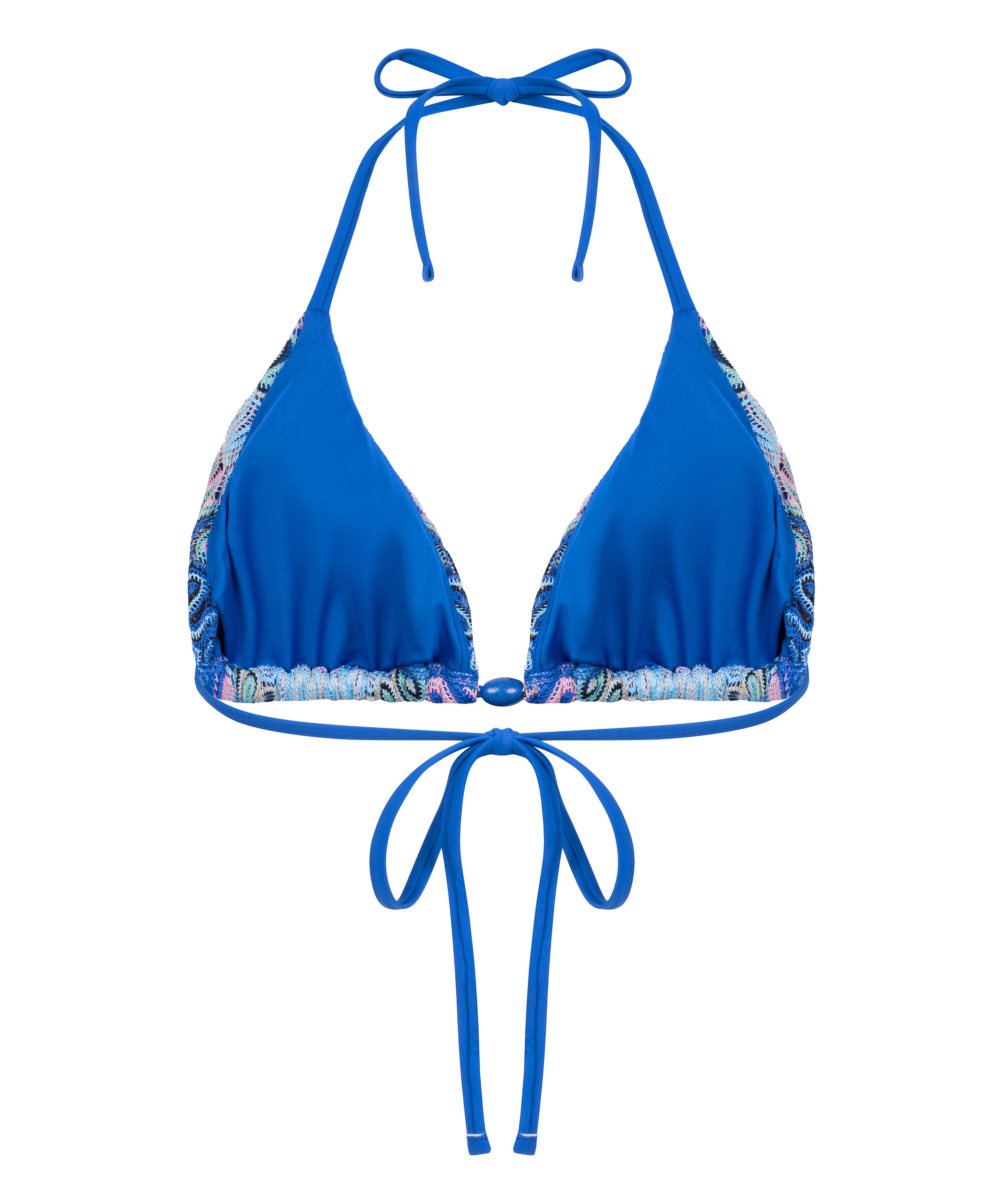 Top de bikini de triángulo Cali, Azul, main