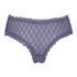 Brasileña en forma de V burn-out mesh, Azul