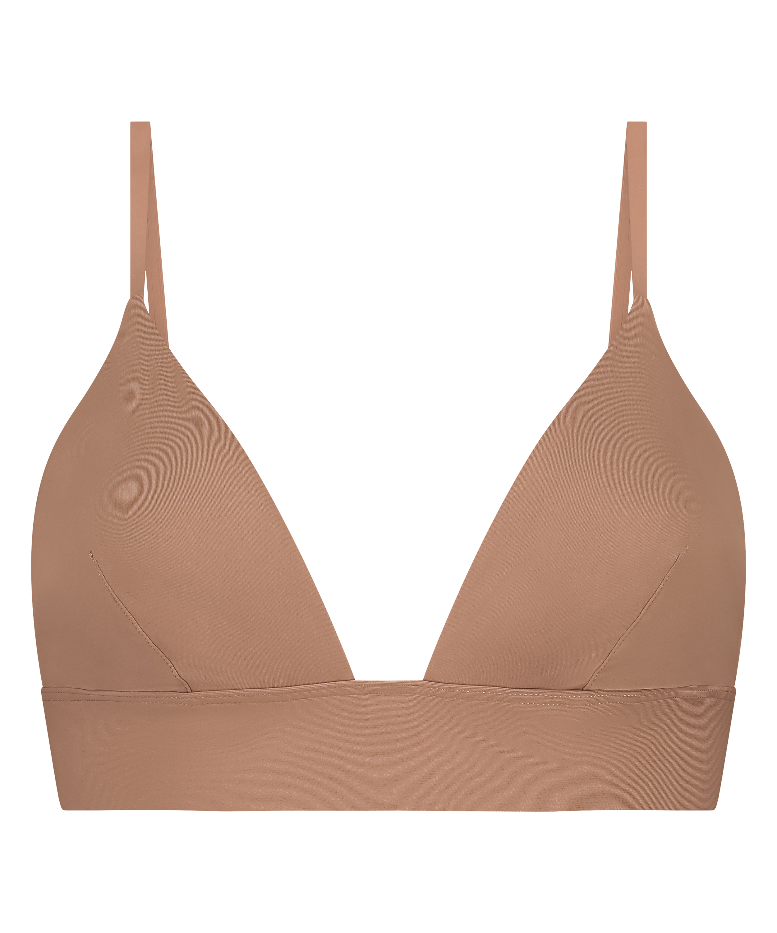 Triangular Bralette Smooth, Marr&oacute;n, main