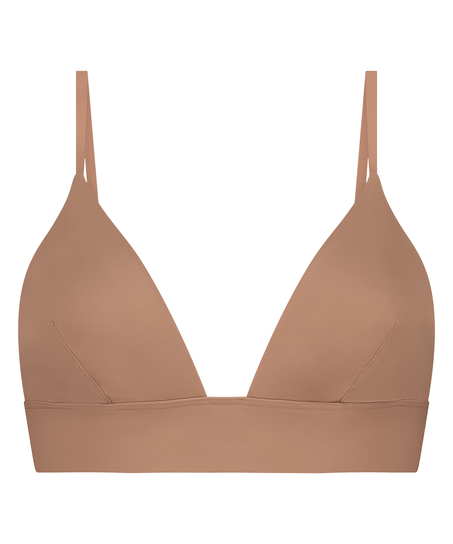 Triangular Bralette Smooth, Marr&oacute;n