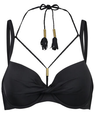 Top de bikini preformado Sunset Dream, Negro