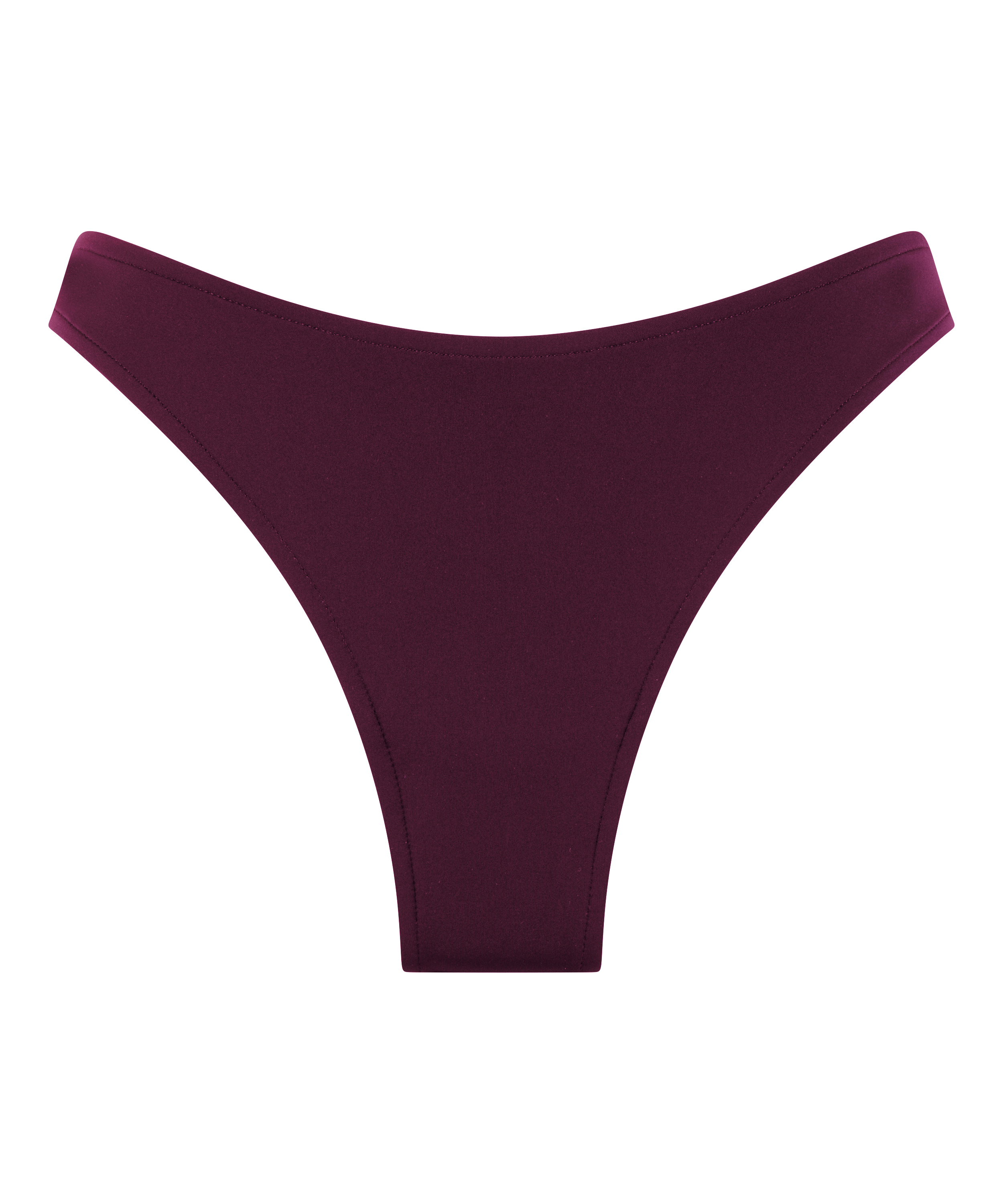 Braguita de bikini de tiro alto de neopreno, Morado, main