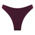 Braguita de bikini de tiro alto de neopreno, Morado