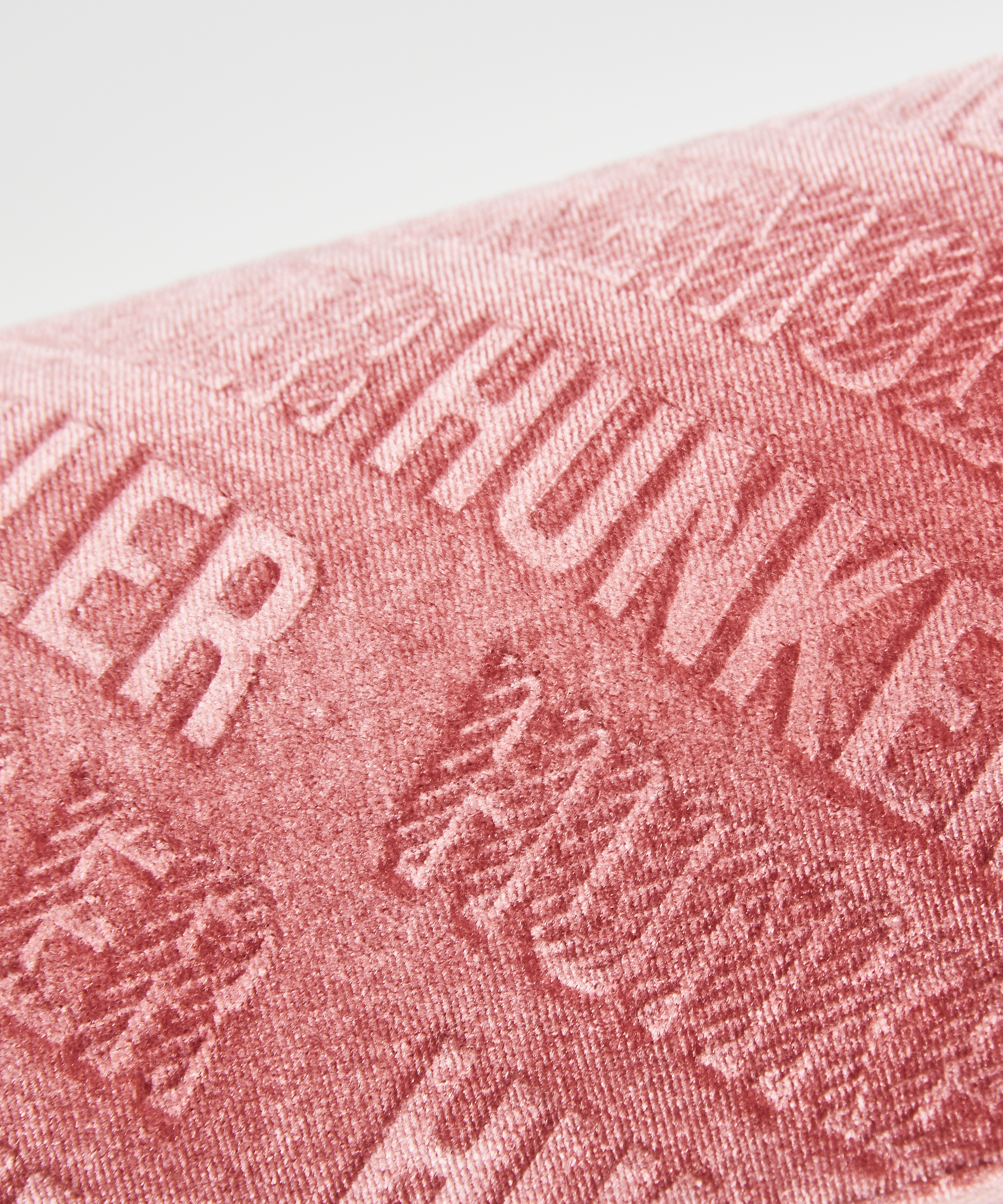 Neceser de maquillaje de terciopelo, Rosa, main