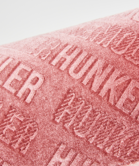 Neceser de maquillaje de terciopelo, Rosa