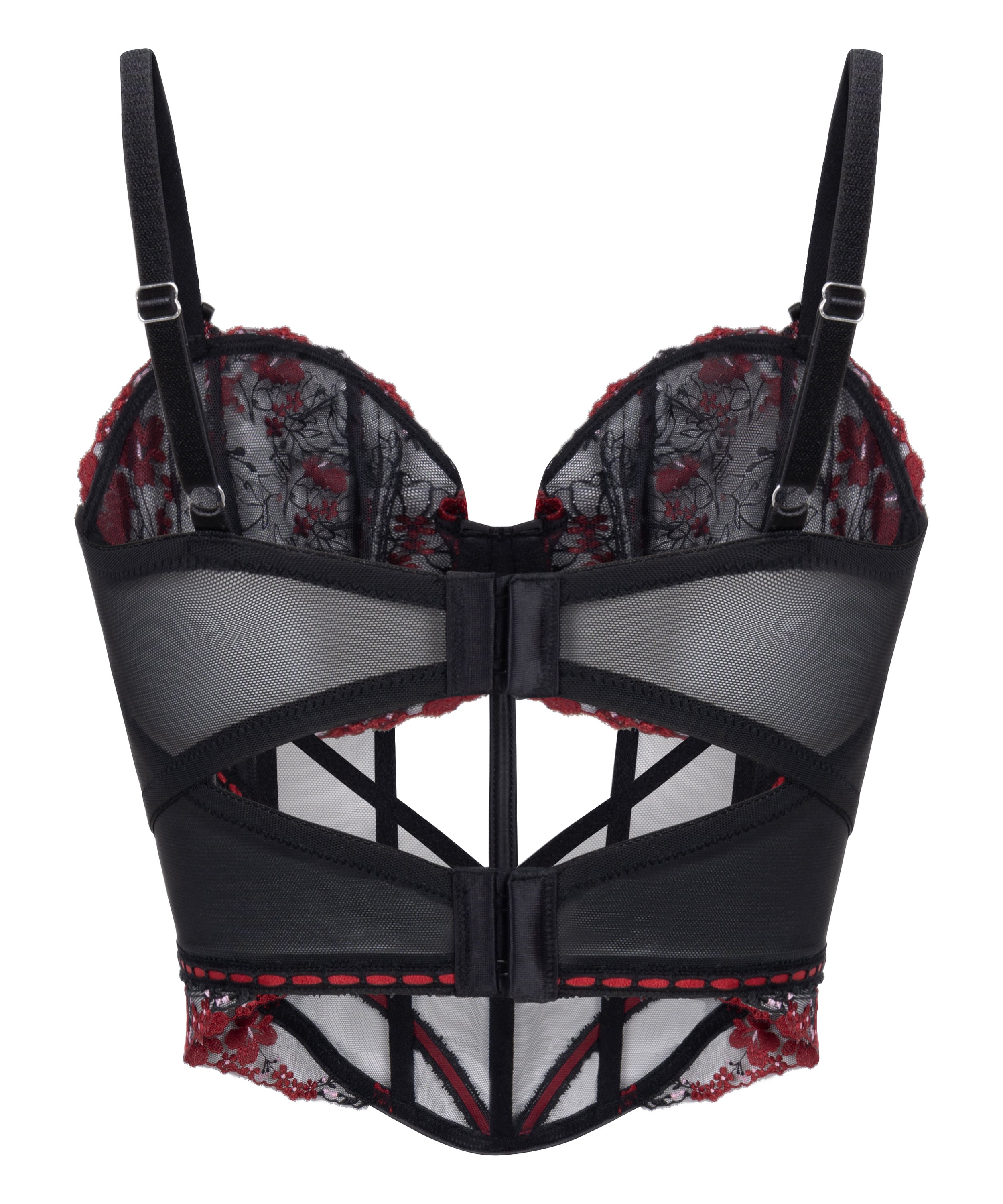 Bustier Peonie, Negro, main