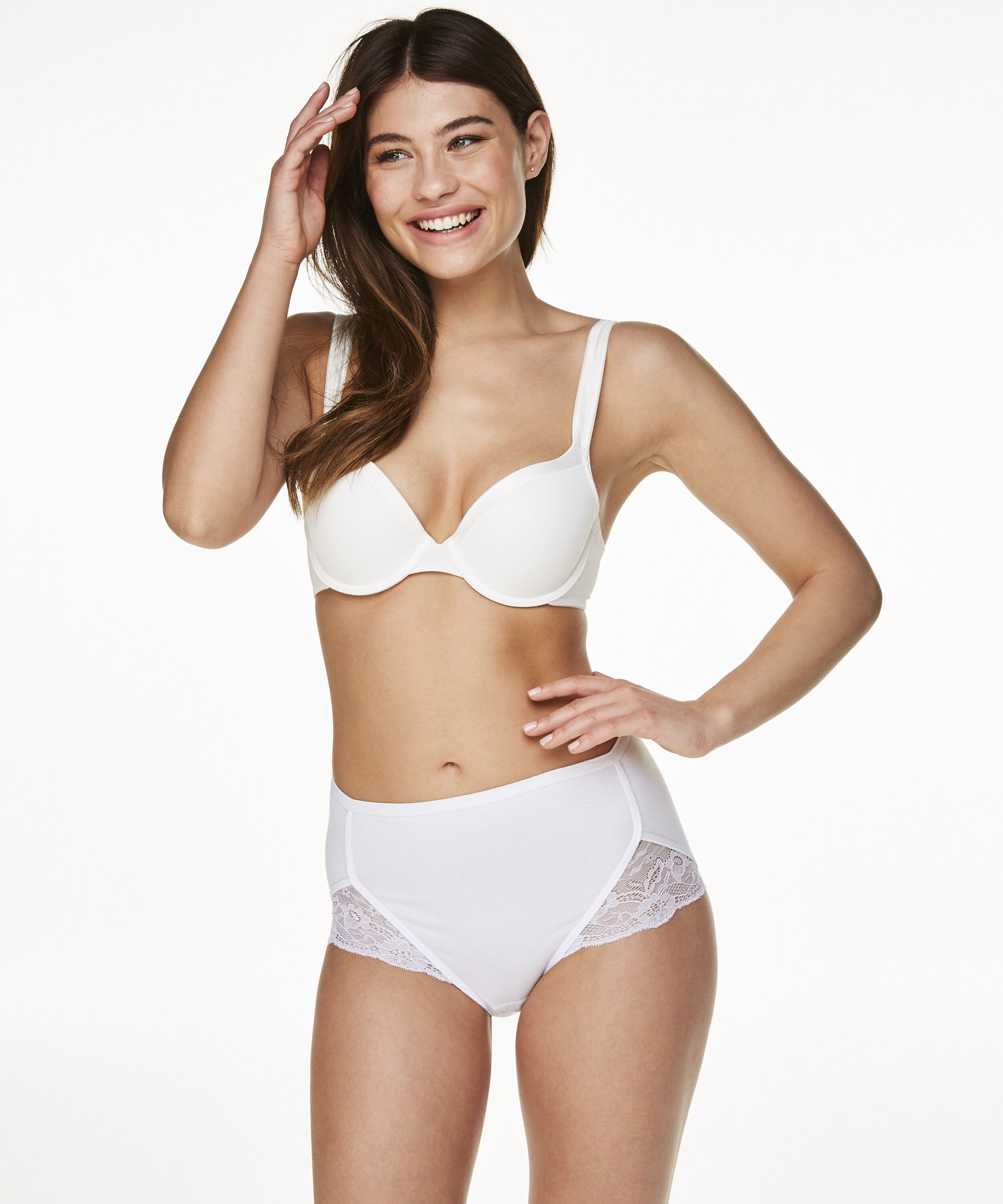 Superslip Lace Maxi algod&oacute;n, Blanco