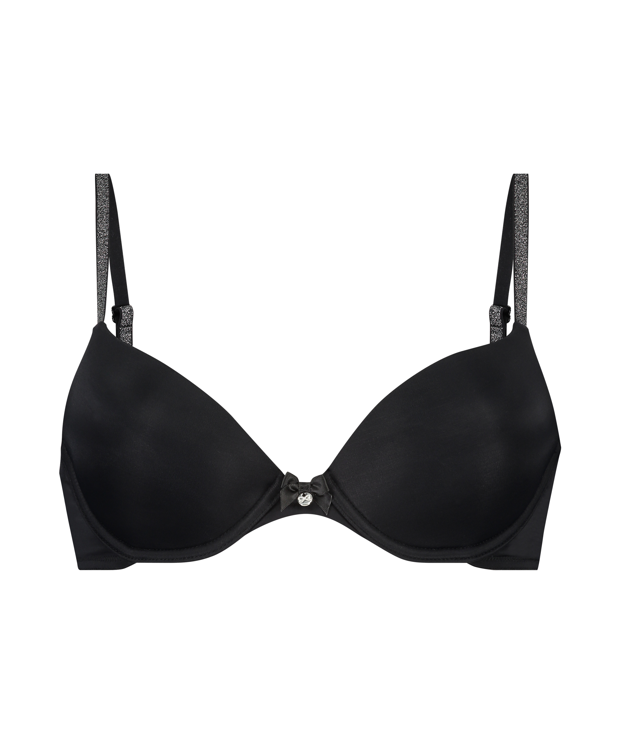 Sujetador con aros preformado Plunge, Negro, main