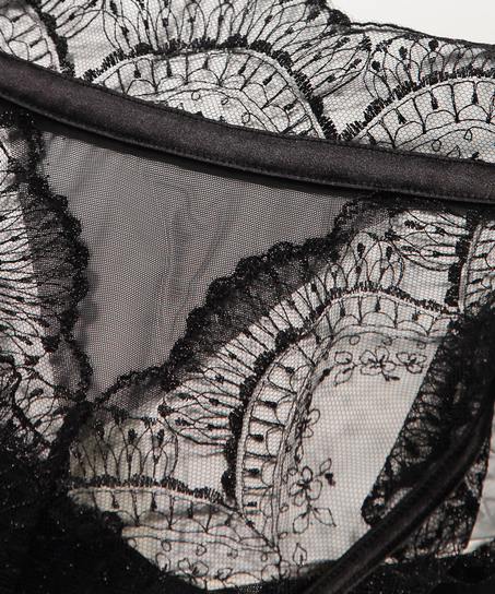 Tanga de tiro alto Akira, Negro