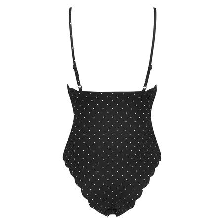 Traje de baño Scallop, Negro