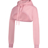 HKMX Sudadera corta con capucha, Rosa