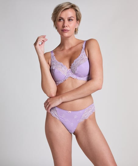 Tanga pantal&oacute;n corto Diva, Morado