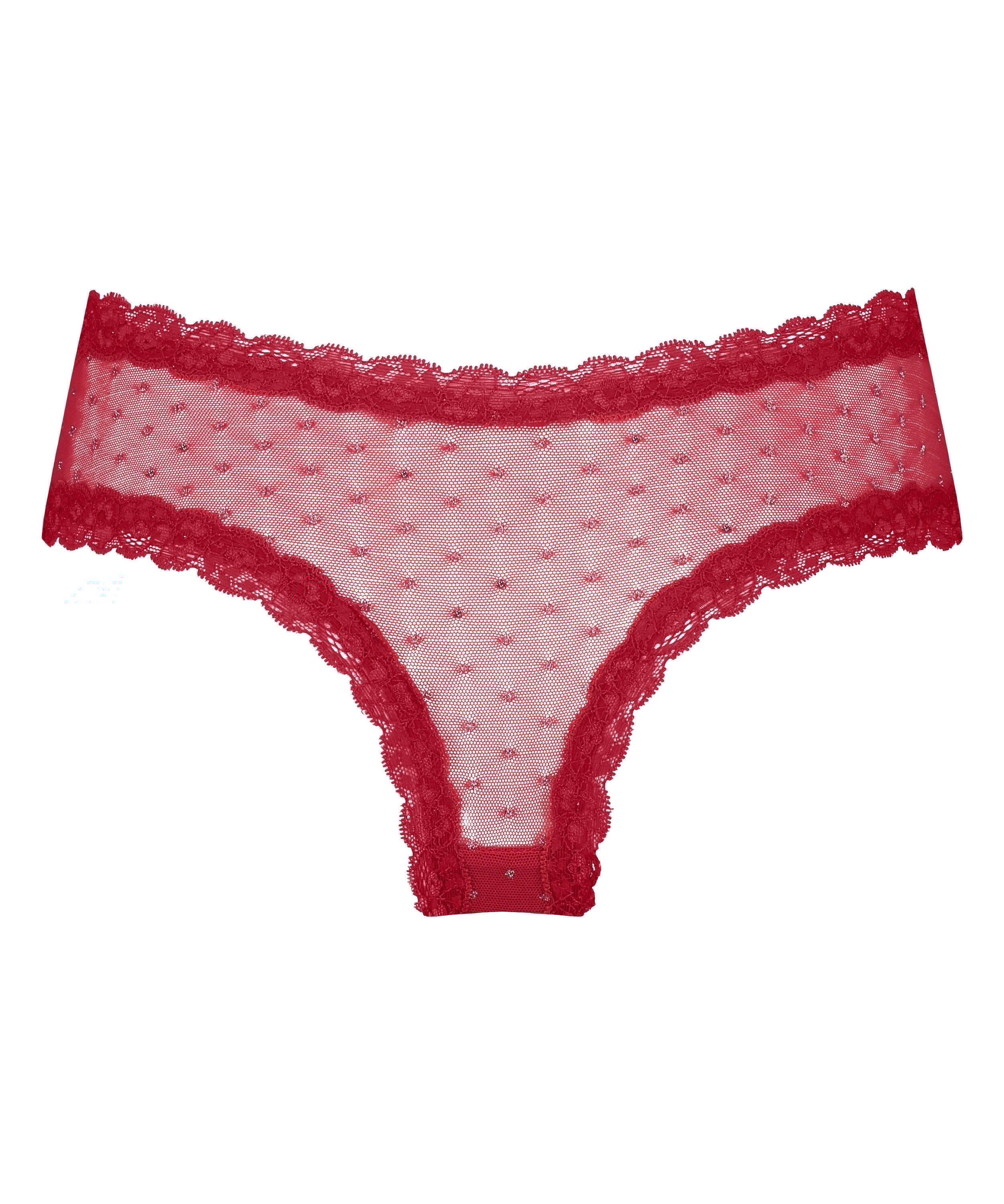 Brasile&ntilde;a en forma de V burn-out mesh, Rojo, main