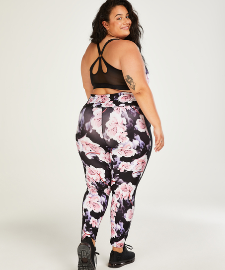 Mallas deportivas de cintura regular y de nivel 2 de HKMX, Negro