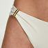Braguita de bikini de tiro alto, Blanco