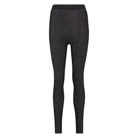 Leggings deportivos de cintura baja HKMX, Negro