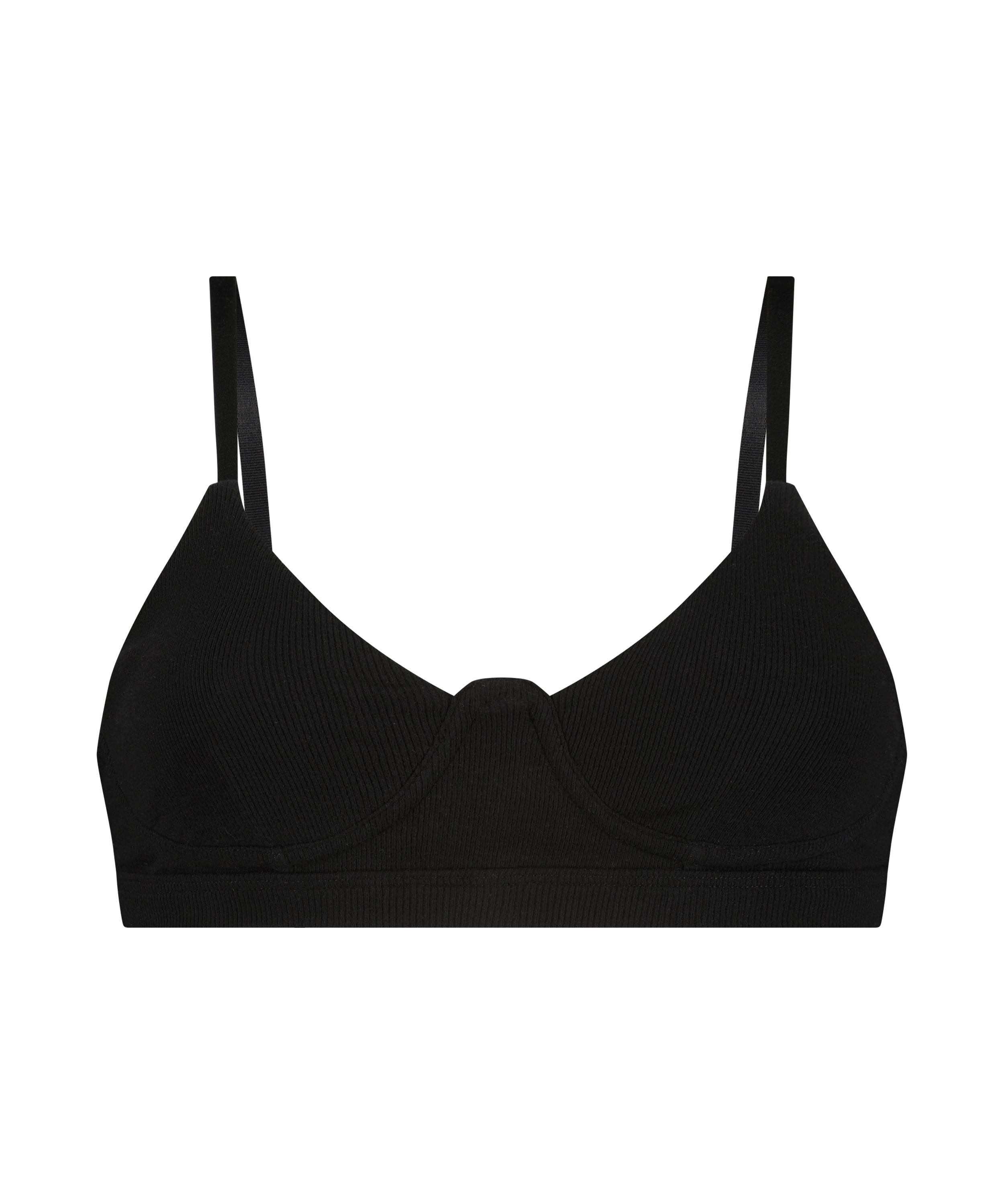 Bralette Rib Baddie, Negro, main