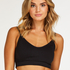﻿Bralette con tirantes, Negro
