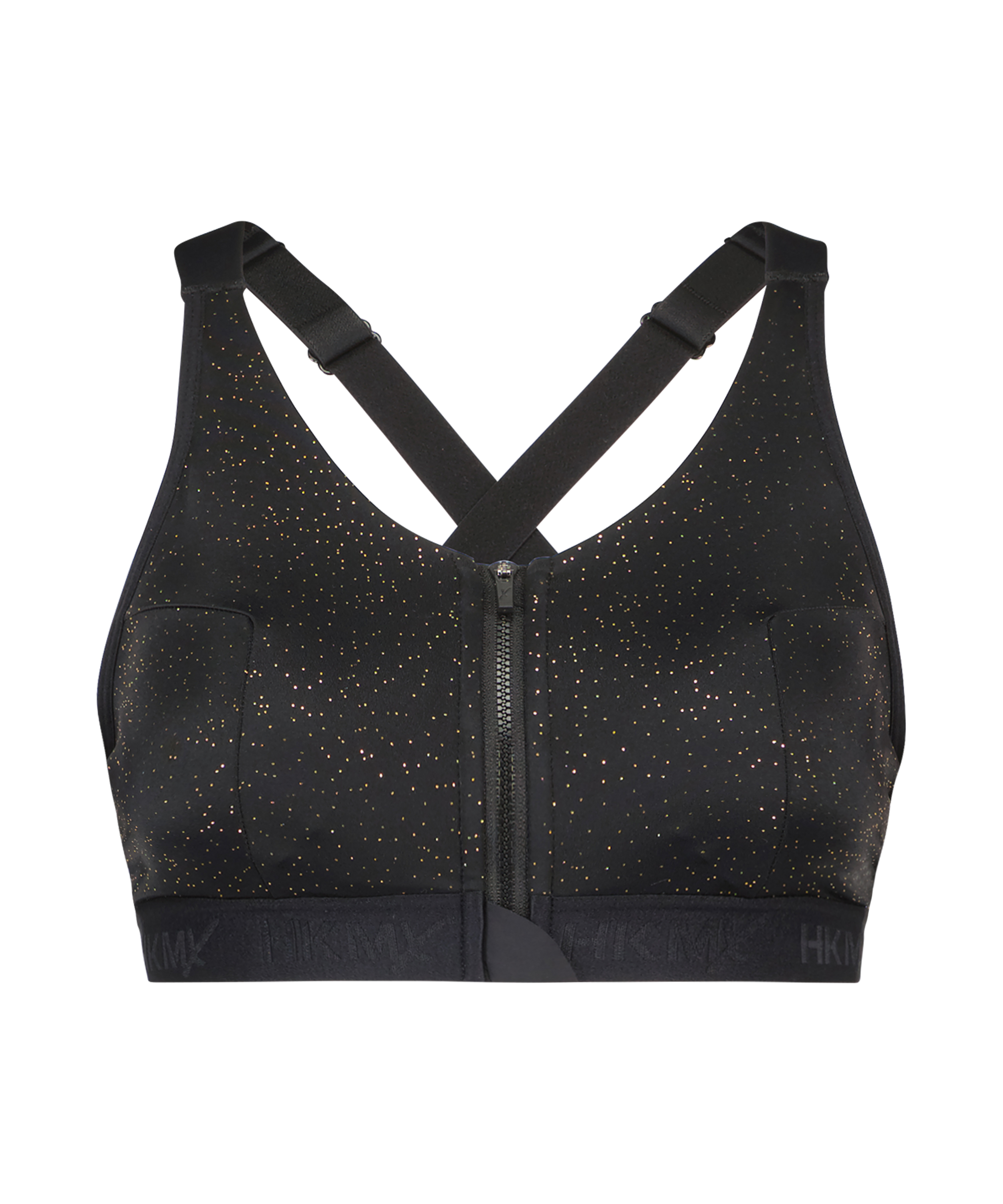 ﻿Sujetador deportivo HKMX The Pro Level 3 Brillo Dorado, Negro, main
